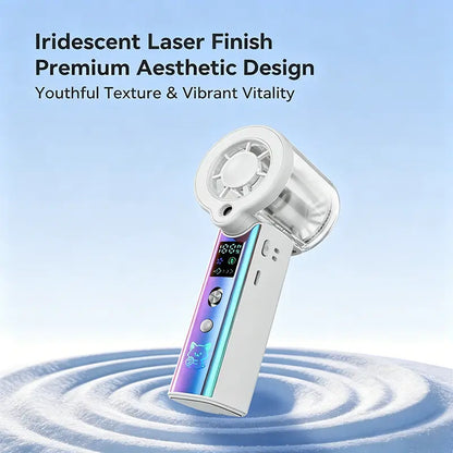 MREGB 2026 New Mist Spray Cooling Handheld Fan — High-Speed ​​Cooling Fan with Long-Lasting Battery, CVT to Randomly Adjust Airflow, Built-In Lighting, Relief Portable Fan for Summer Walk Summerwins