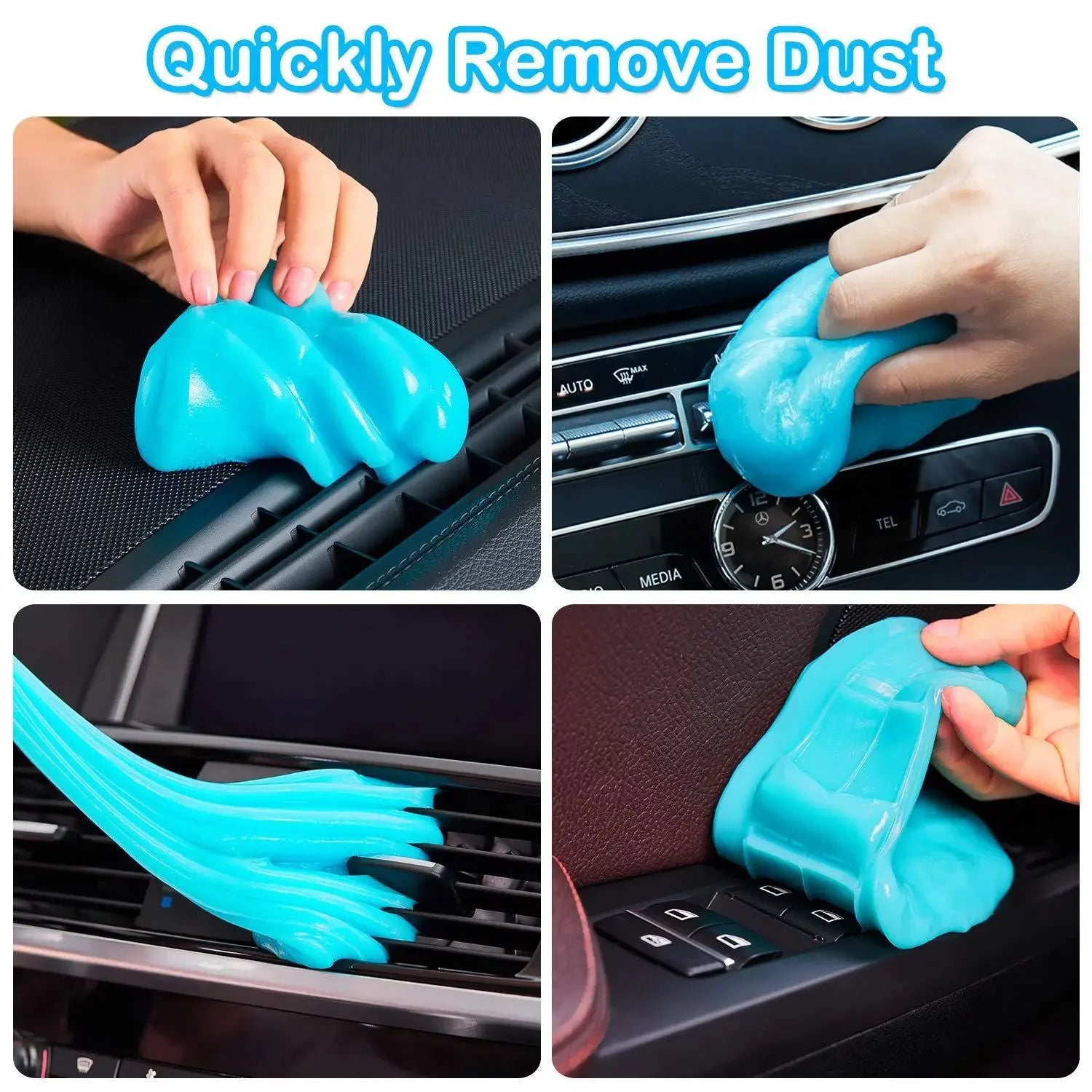 Car Cleaning Gel Slime Cleaning Magic Dust Remover Glue Car Vent Computer Keyboard Dirt Cleaner Auto Interior Clean Accessories